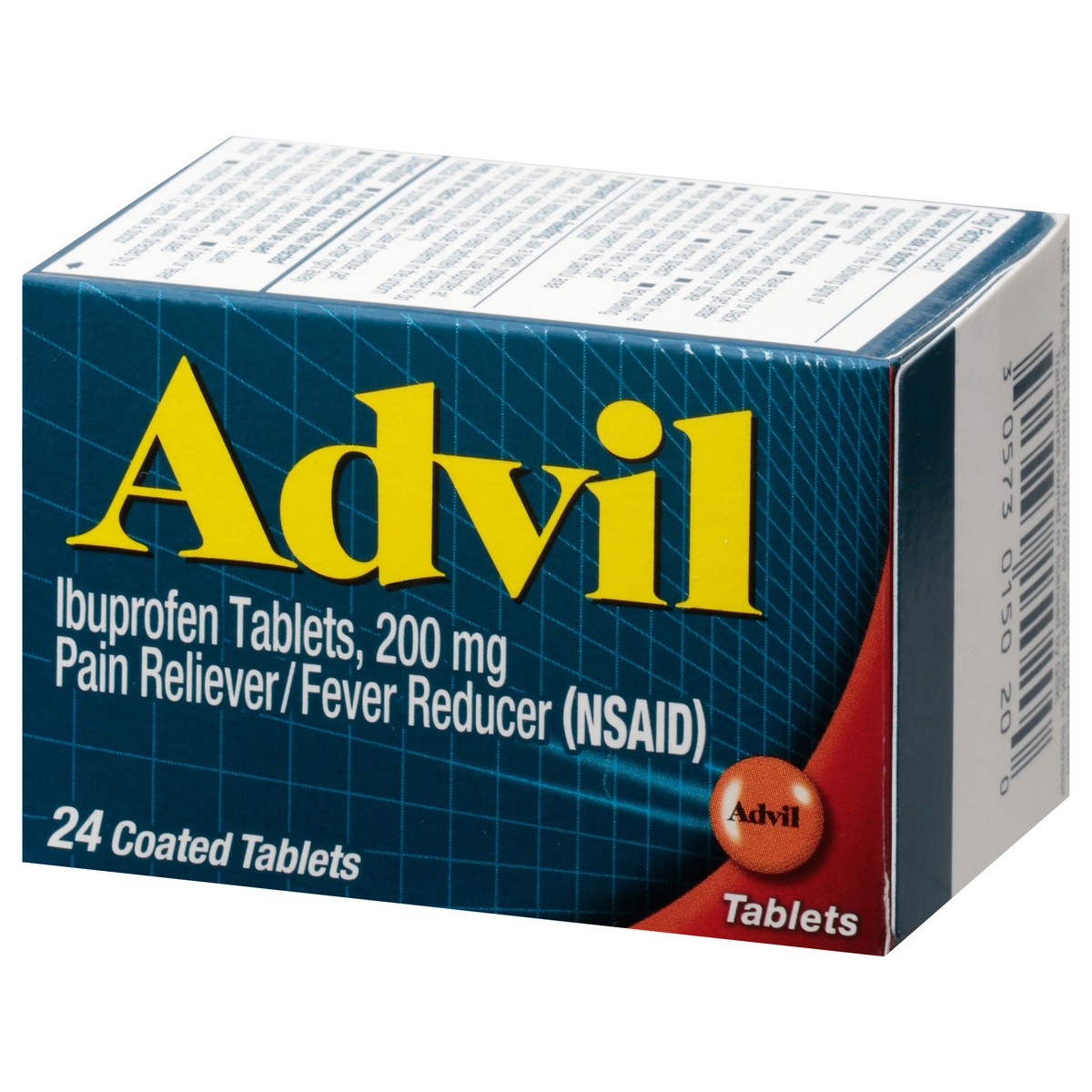 slide 3 of 9, Advil Coated Tablets Pain Reliever and Fever Reducer, Ibuprofen 200mg, 24 Count, Fast-Acting Formula for Headache Relief, Toothache Pain Relief and Arthritis Pain Relief, 24 ct