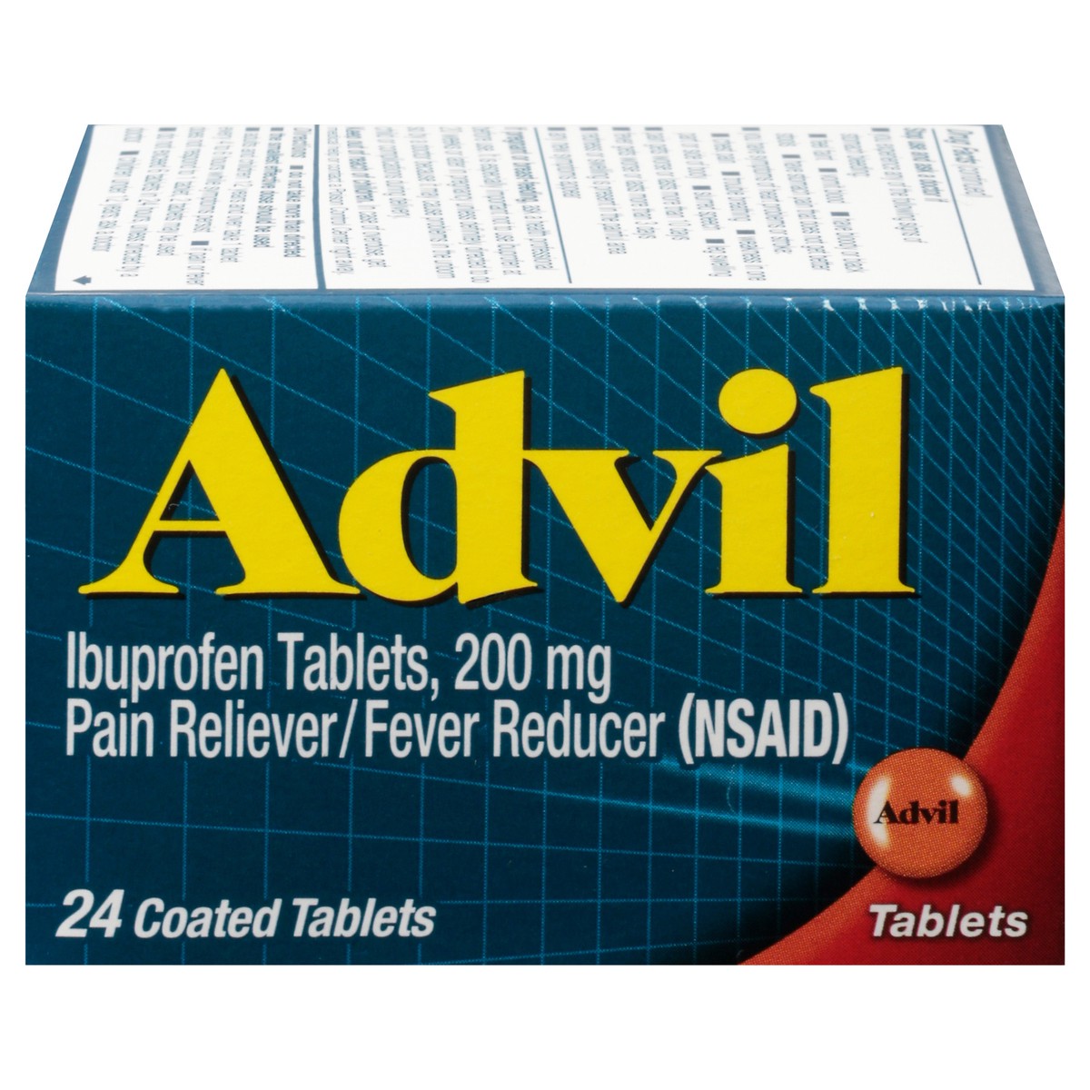 slide 1 of 9, Advil Coated Tablets Pain Reliever and Fever Reducer, Ibuprofen 200mg, 24 Count, Fast-Acting Formula for Headache Relief, Toothache Pain Relief and Arthritis Pain Relief, 24 ct