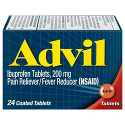 Advil Pain Reliever and Fever Reducer with Ibuprofen 200mg for Pain Relief - Back to College