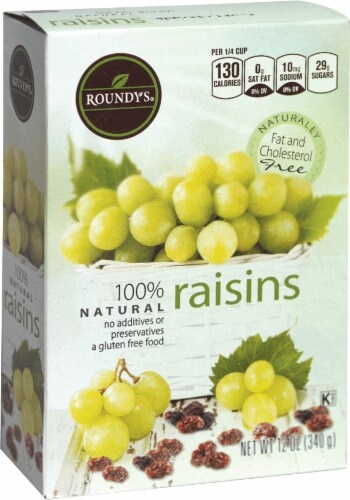 slide 1 of 1, Roundy's Roundys Seedless Raisins, 12 oz