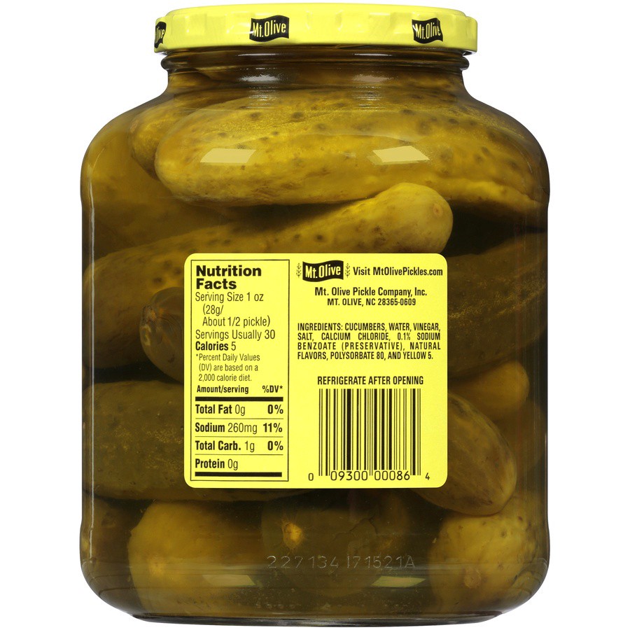slide 6 of 6, Mt. Olive Kosher Dills Pickles 45 Ounces, 46 oz