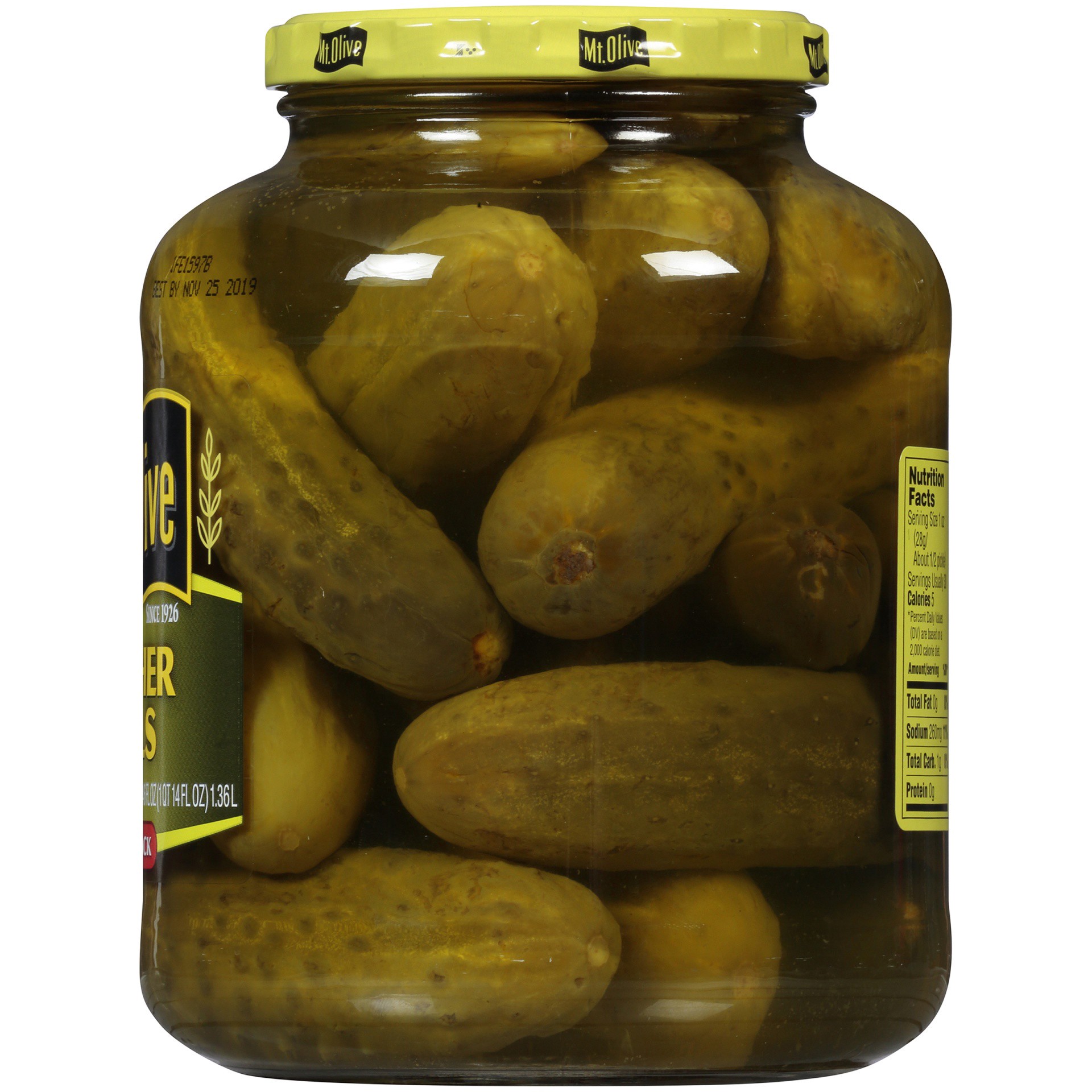 slide 3 of 6, Mt. Olive Kosher Dills Pickles 45 Ounces, 46 oz
