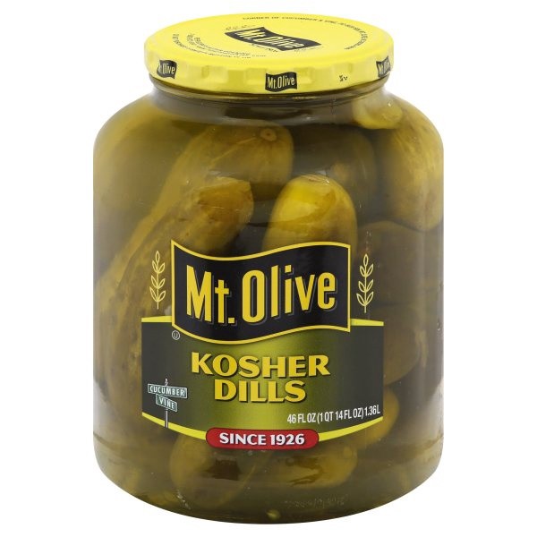 slide 1 of 6, Mt. Olive Kosher Dills Pickles 45 Ounces, 46 oz