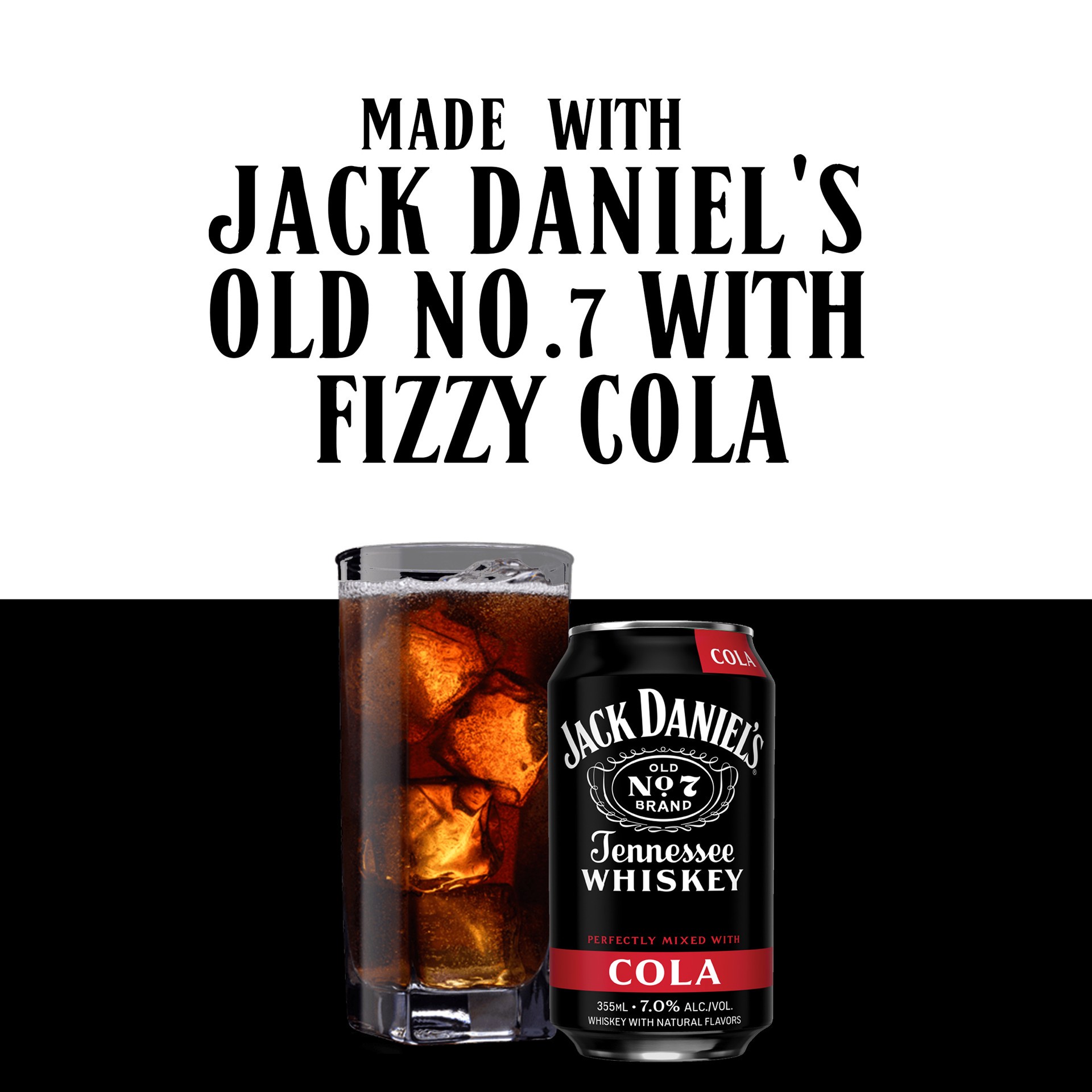 slide 3 of 5, Jack Daniel's 4 Pack Whiskey & Cola 4 ea, 12 oz