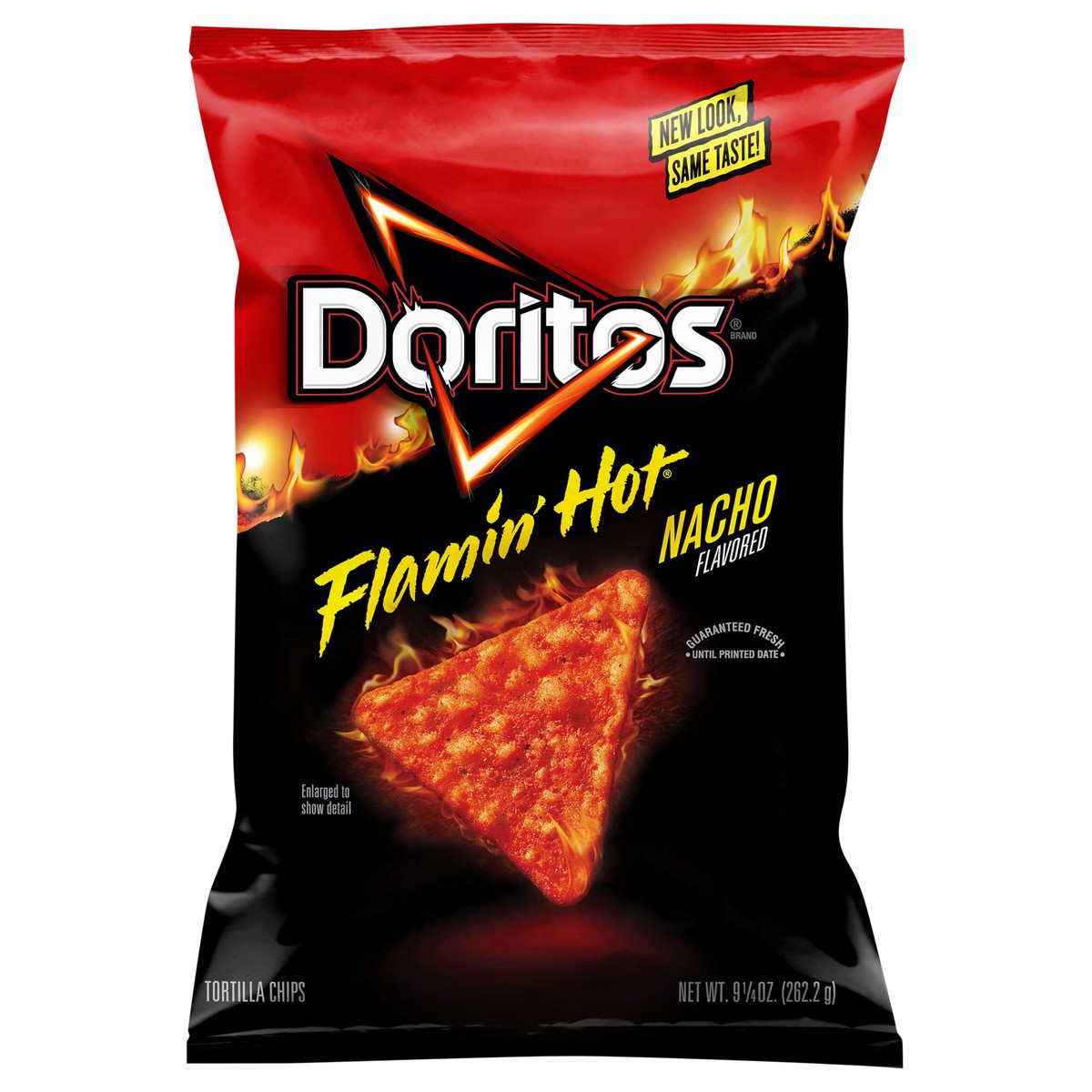 slide 8 of 9, Doritos Tortilla Chips Flamin' Hot Nacho Flavored 9 1/4 Oz, 9.25 oz