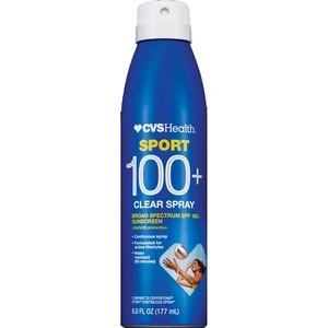 slide 1 of 1, CVS Health Sport Clear Broad Spectrum Sunscreen Spray Spf 100+, 6 oz