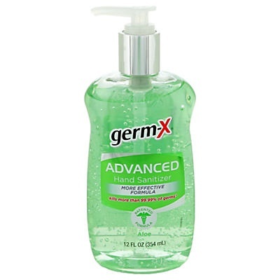 slide 1 of 1, Germ-X Advanced Hand Sanitizer Aloe, 12 fl oz
