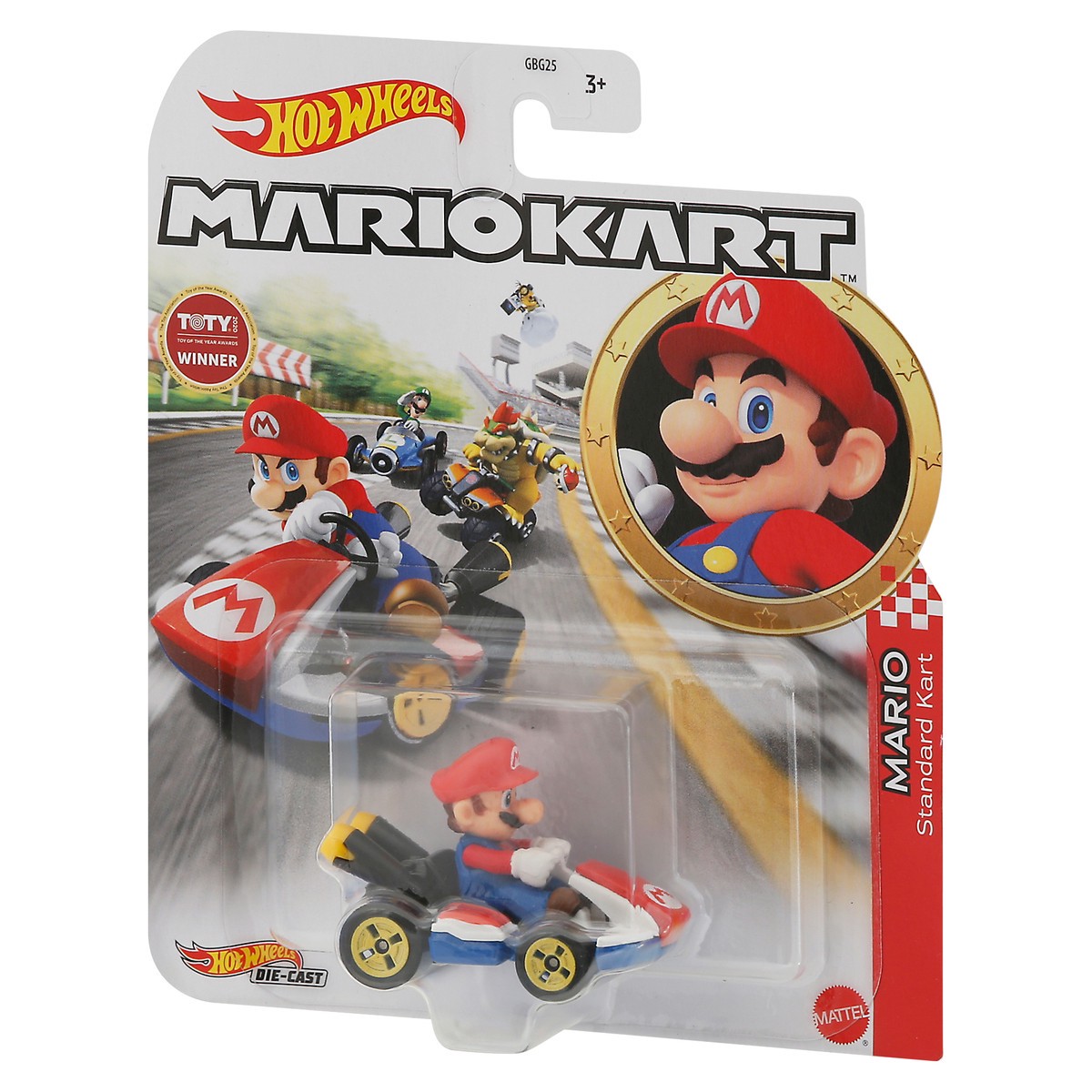 slide 3 of 9, Hot Wheels MarioKart Mario Standard Kart Die-Cast 1 ea, 1 ct