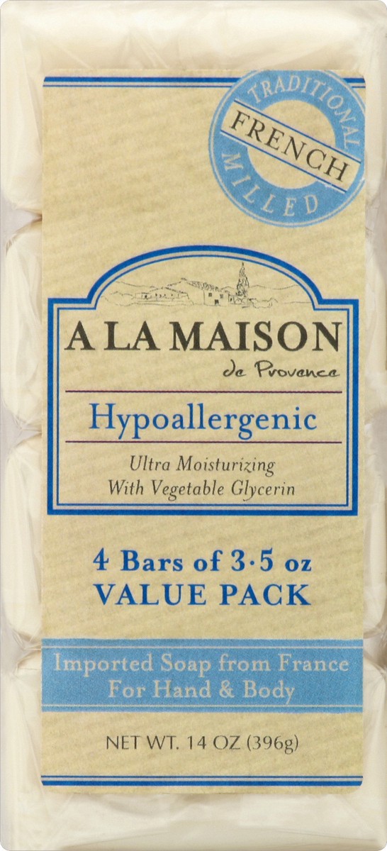 slide 1 of 5, A La Maison Soap 4 ea, 4 ct