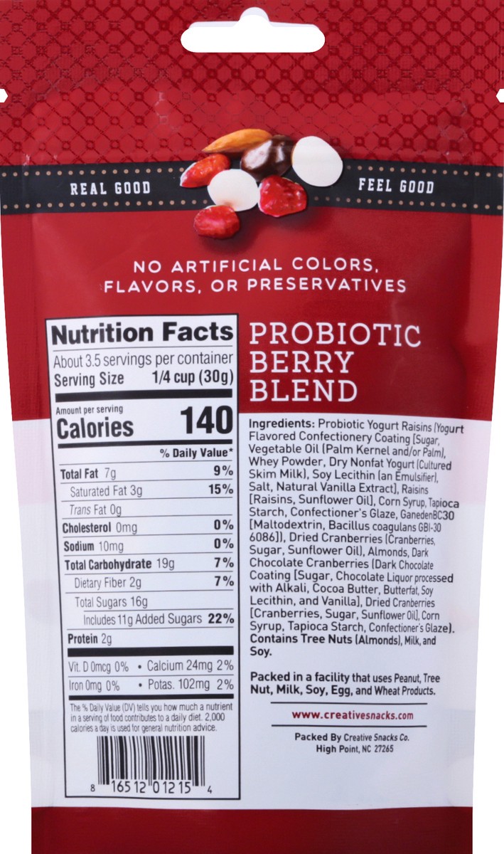 slide 6 of 10, Creative Snacks Probiotic Berry Blend 3.5 oz, 3.5 oz