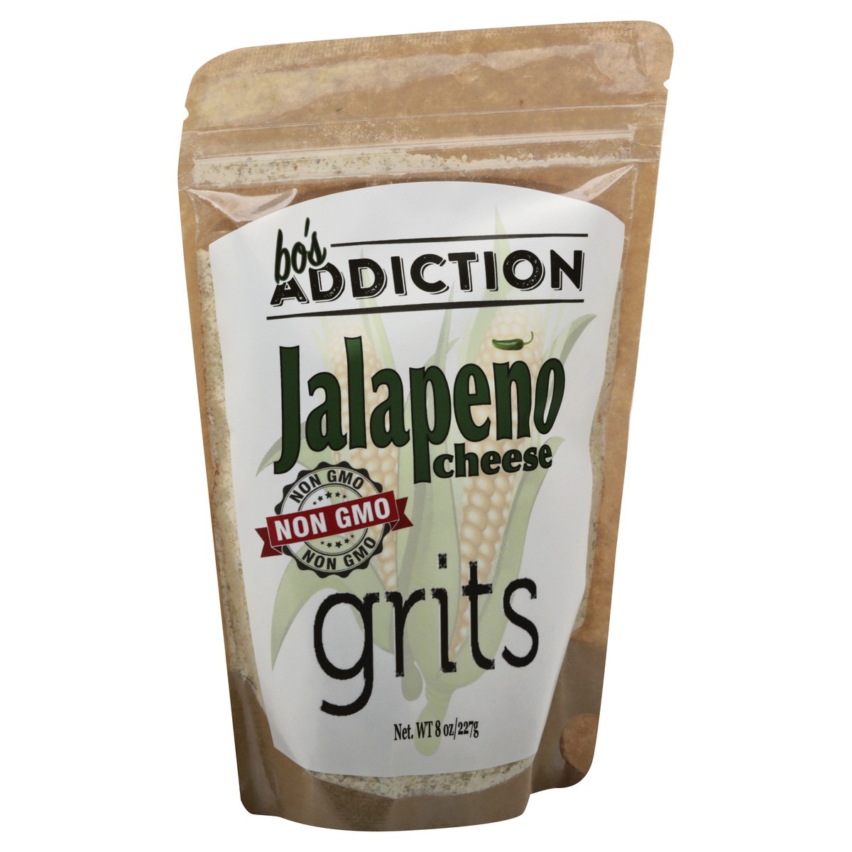 slide 11 of 13, Bos Addiction Jalapeno Cheese Grits 8 oz, 8 oz