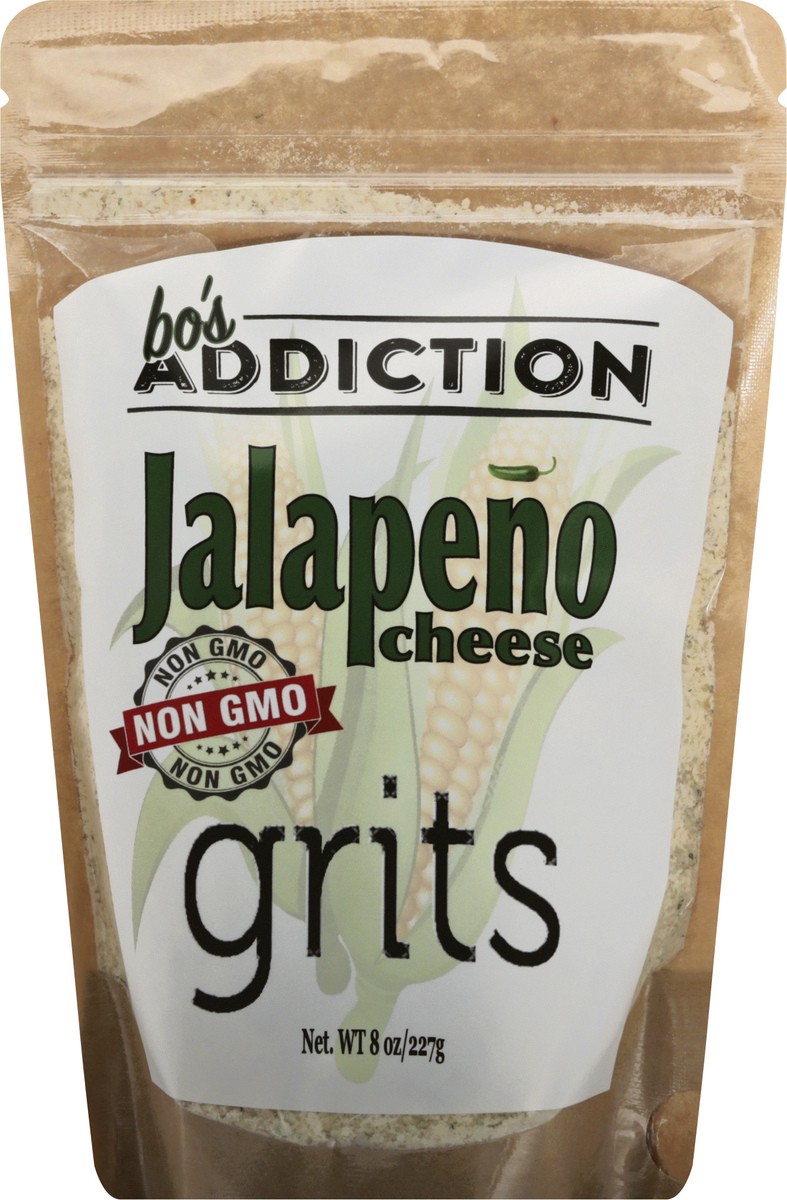 slide 1 of 13, Bos Addiction Jalapeno Cheese Grits 8 oz, 8 oz