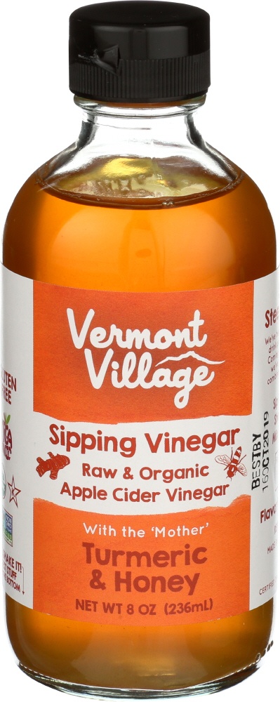slide 1 of 1, Vermont Village Cannery Vinegar Turmeric Sipping, 8 oz