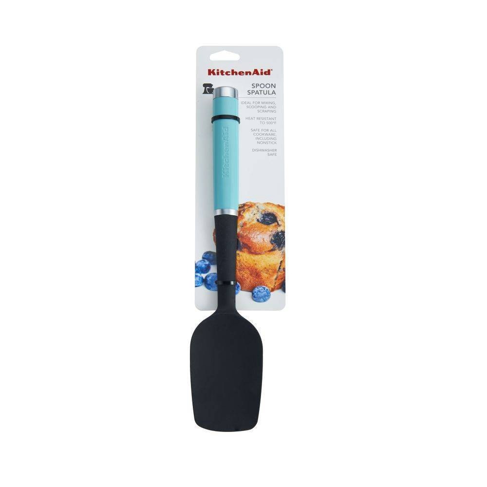 slide 3 of 4, KitchenAid Silicone Spoon Spatula, Aqua Sky, 1 ct