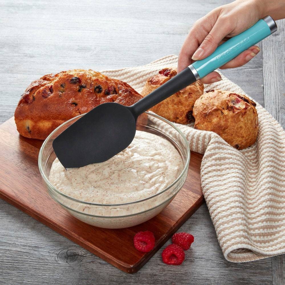 slide 2 of 4, KitchenAid Silicone Spoon Spatula, Aqua Sky, 1 ct