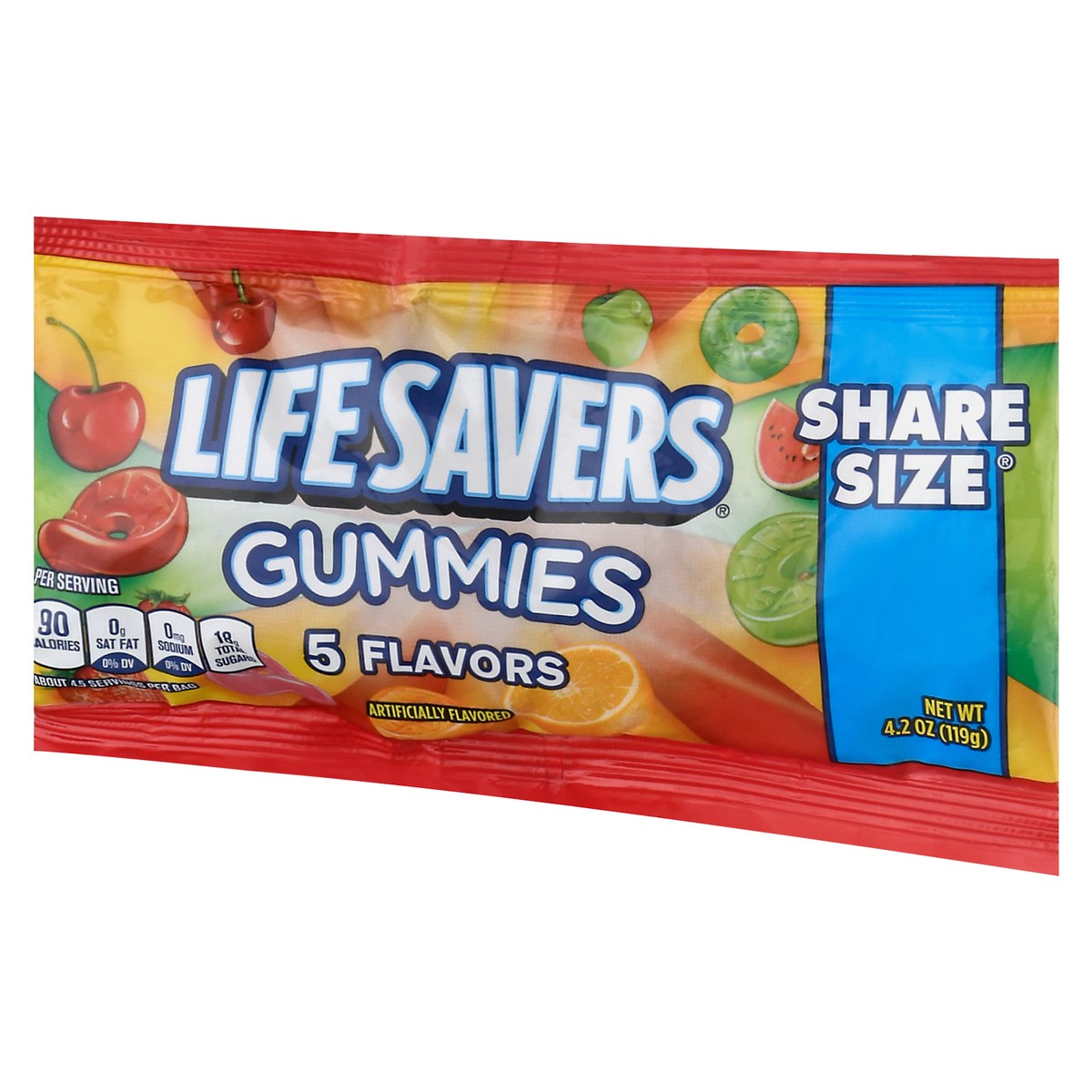 slide 3 of 9, Life Savers Share Size 5 Flavors Gummies 4.2 oz, 4.2 oz
