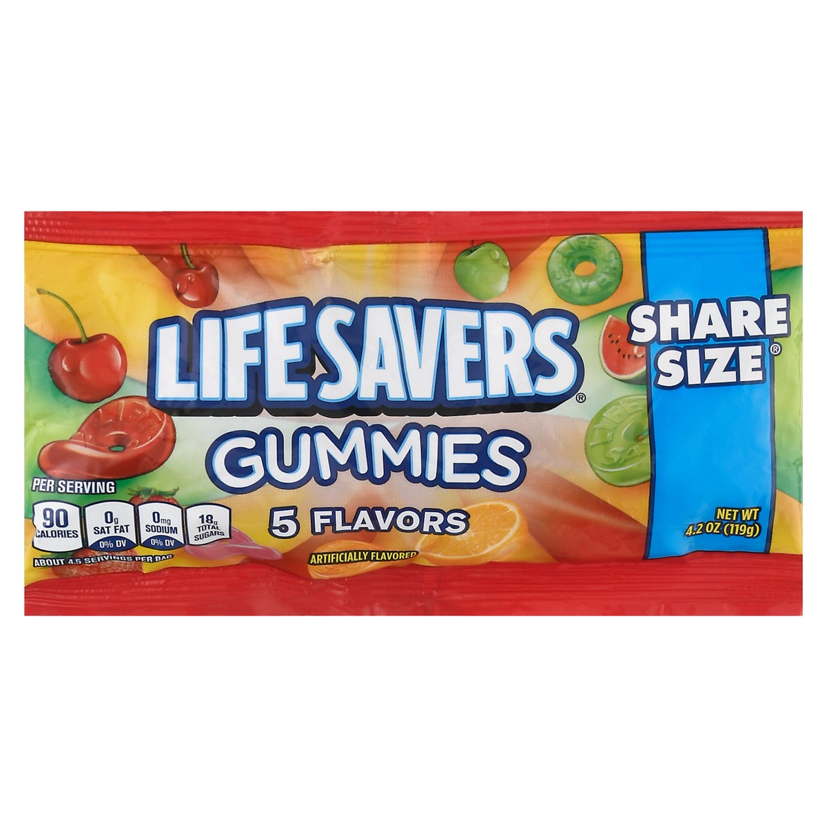 slide 1 of 9, Life Savers Share Size 5 Flavors Gummies 4.2 oz, 4.2 oz