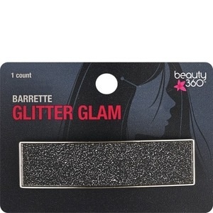 slide 1 of 1, Beauty 360 Hair Jewelry Silver Glitter Barrette, 1 ct