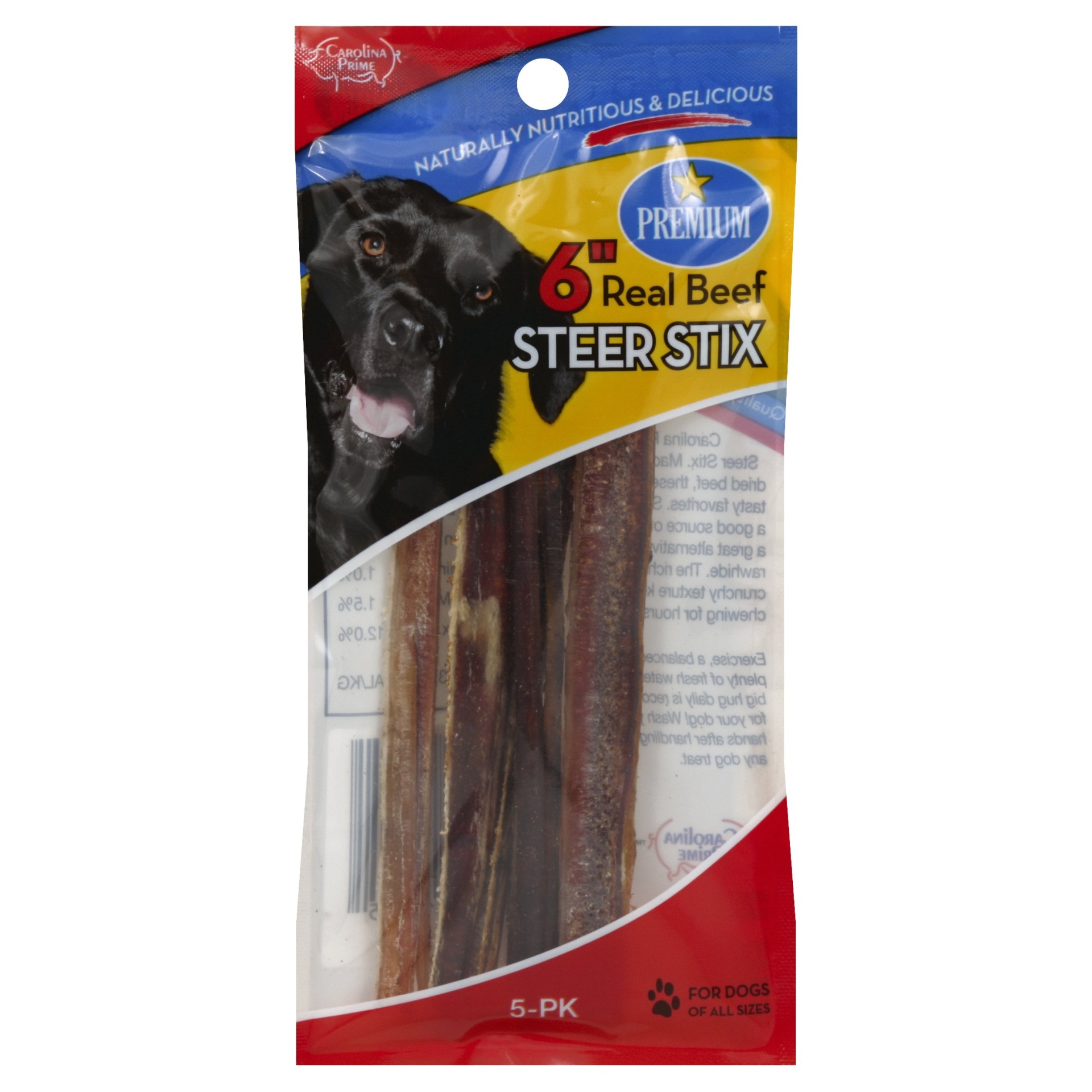 slide 1 of 1, Carolina Prime Steer Stix 5 ea, 5 ct