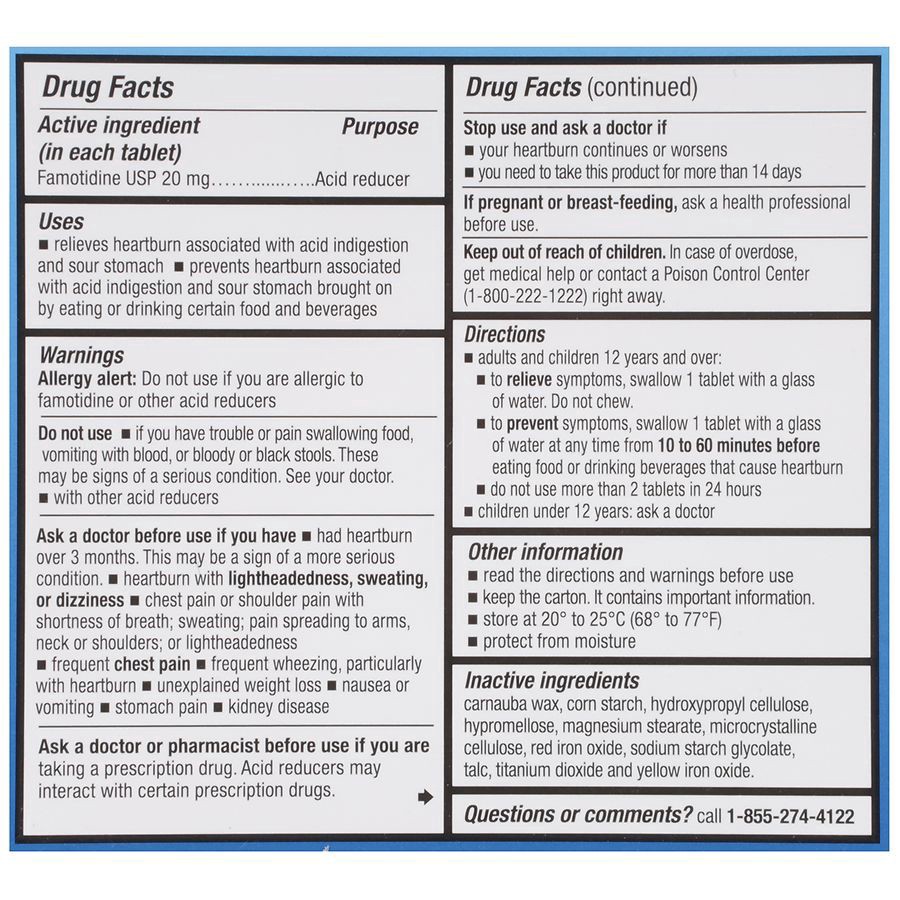 slide 2 of 5, Walgreens Acid Reducer Famotidine 20 mg, 25 ct