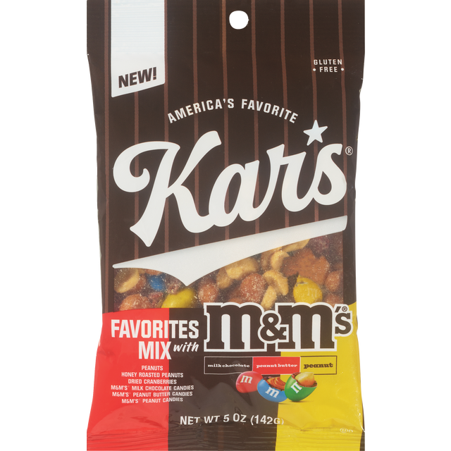 slide 1 of 1, Kar's, Favorites Trail Mix With M&M's, 5 Oz, 5 oz