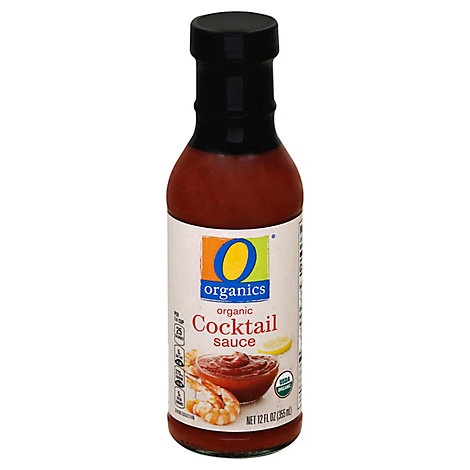 slide 1 of 1, O Organics Organic Sauce Cocktail Bottle, 12 fl oz