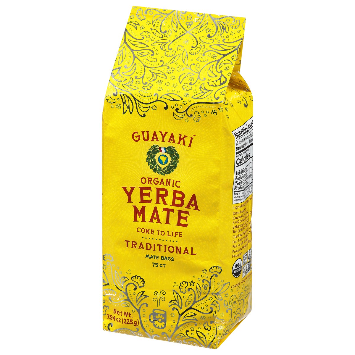 slide 3 of 9, Guayaki Organic Tea Yerba Mate Traditional Bag- 75 ct, 75 ct