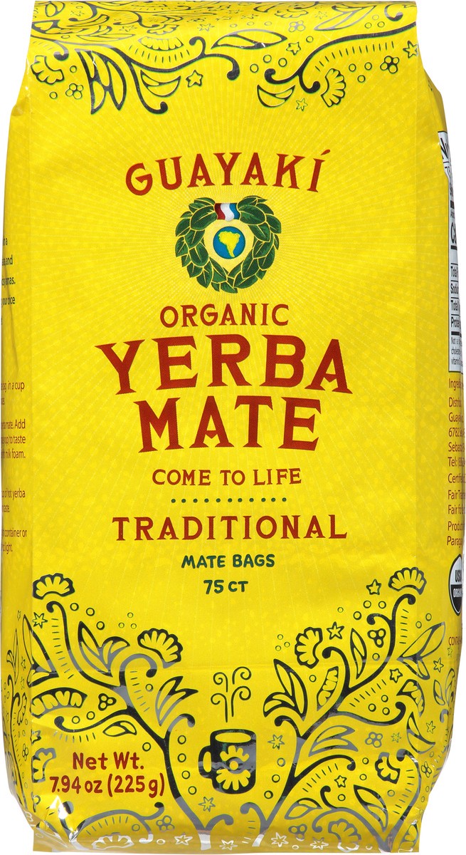 slide 5 of 9, Guayaki Organic Tea Yerba Mate Traditional Bag- 75 ct, 75 ct