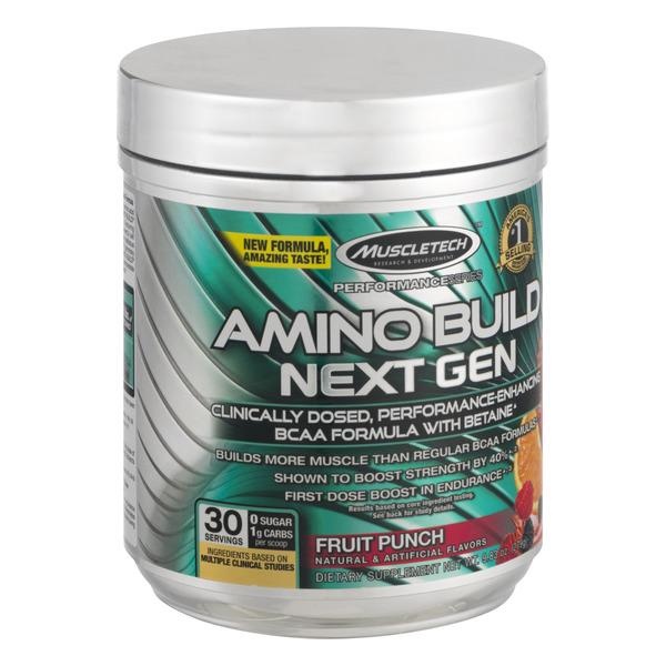 slide 1 of 1, MuscleTech Amino Build Next Gen Fruit Punch, 9.83 oz