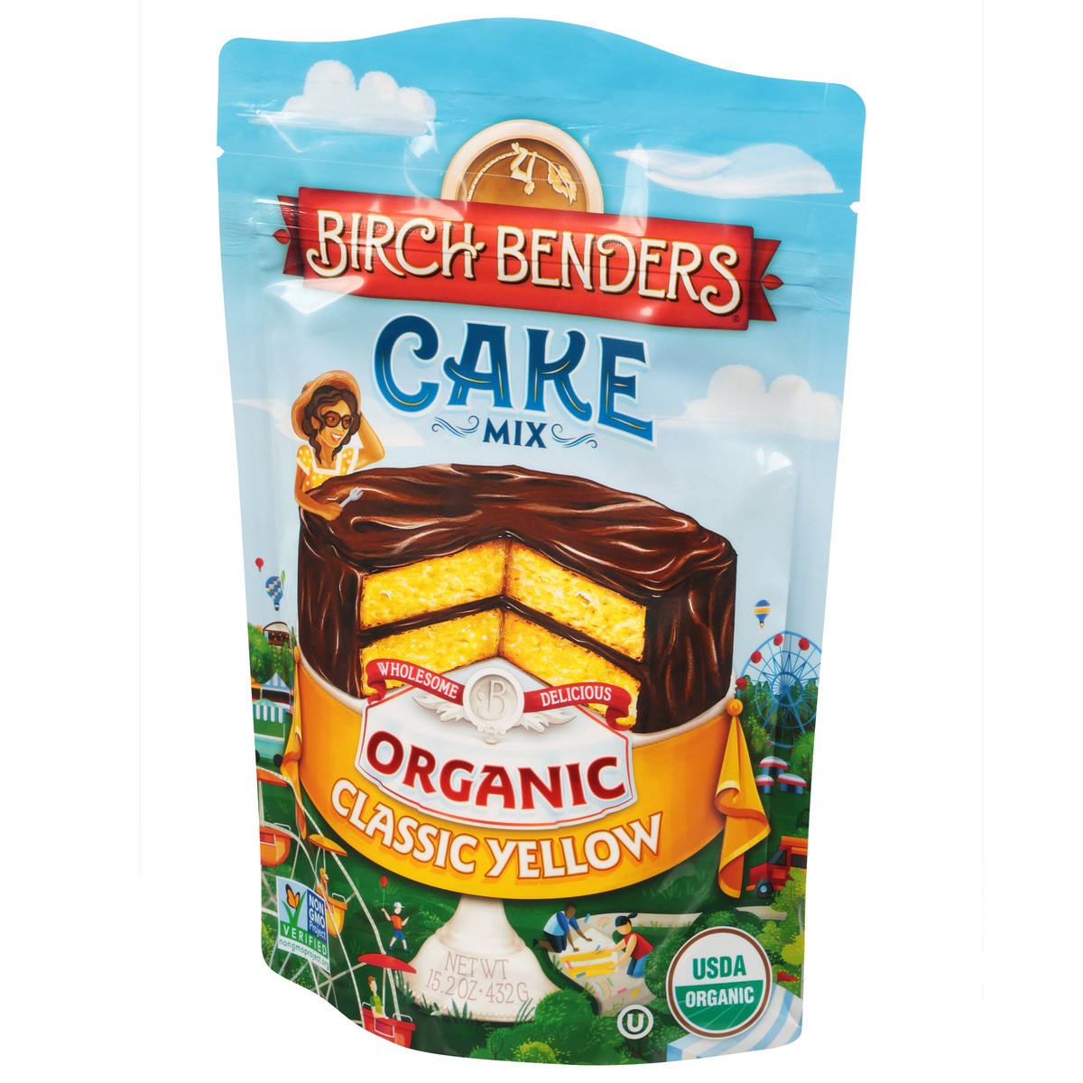 slide 12 of 14, Birch Benders Organic Classic Yellow Cake Mix, 15.2oz, 15.2 oz