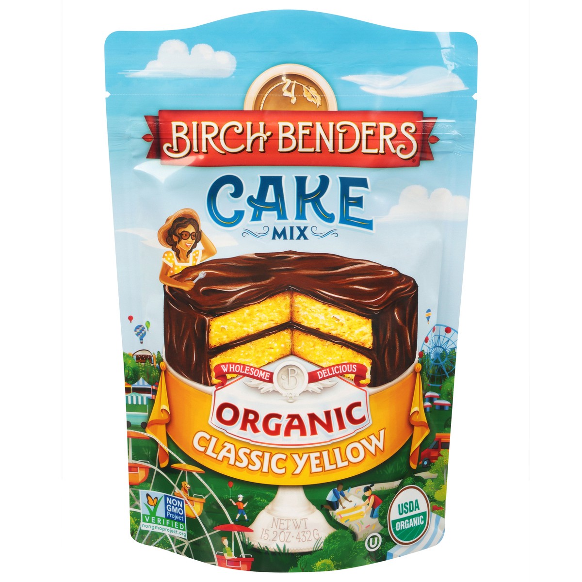 slide 5 of 14, Birch Benders Organic Classic Yellow Cake Mix, 15.2oz, 15.2 oz