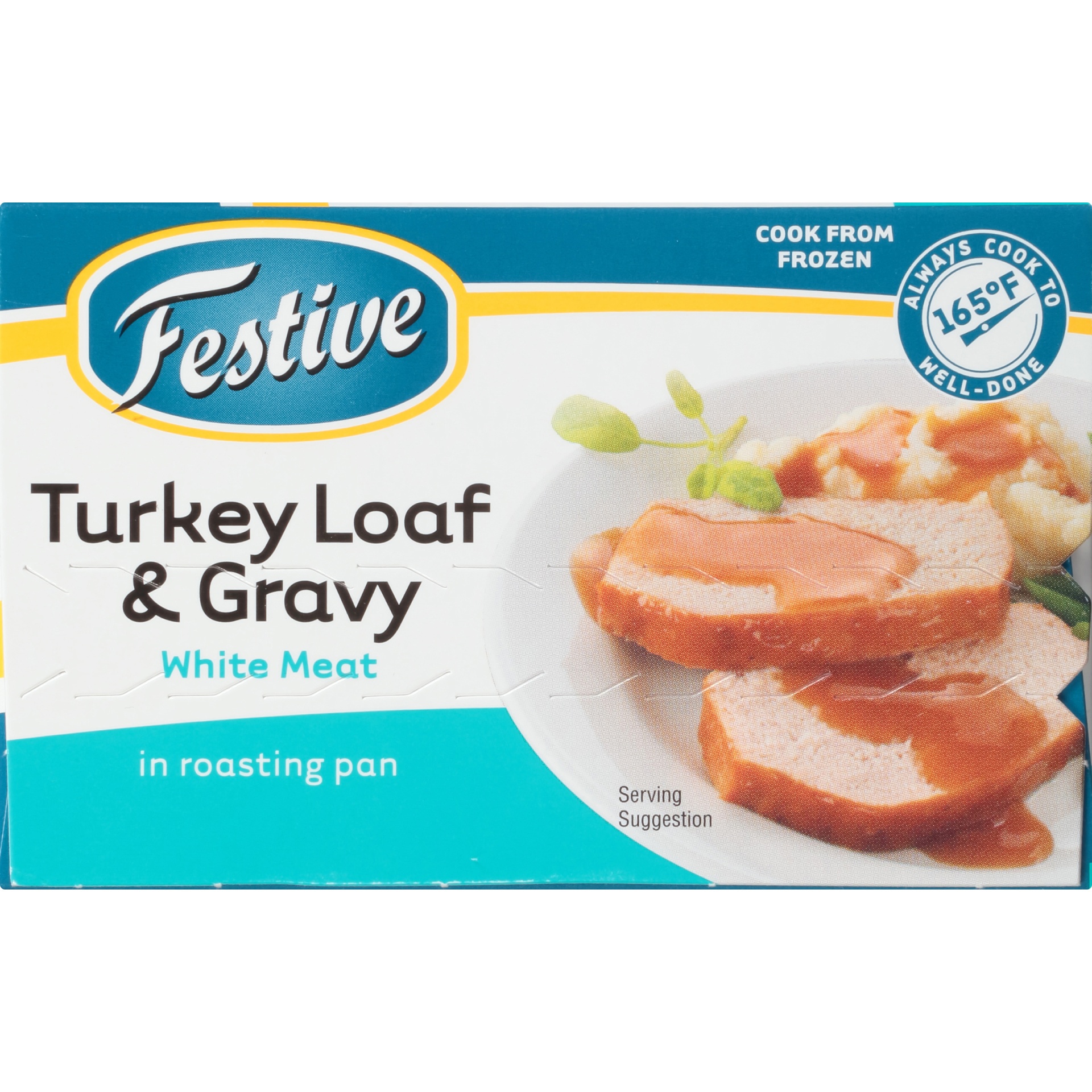 Festive White Meat Turkey Loaf & Gravy in Roasting Pan 32 oz Shipt