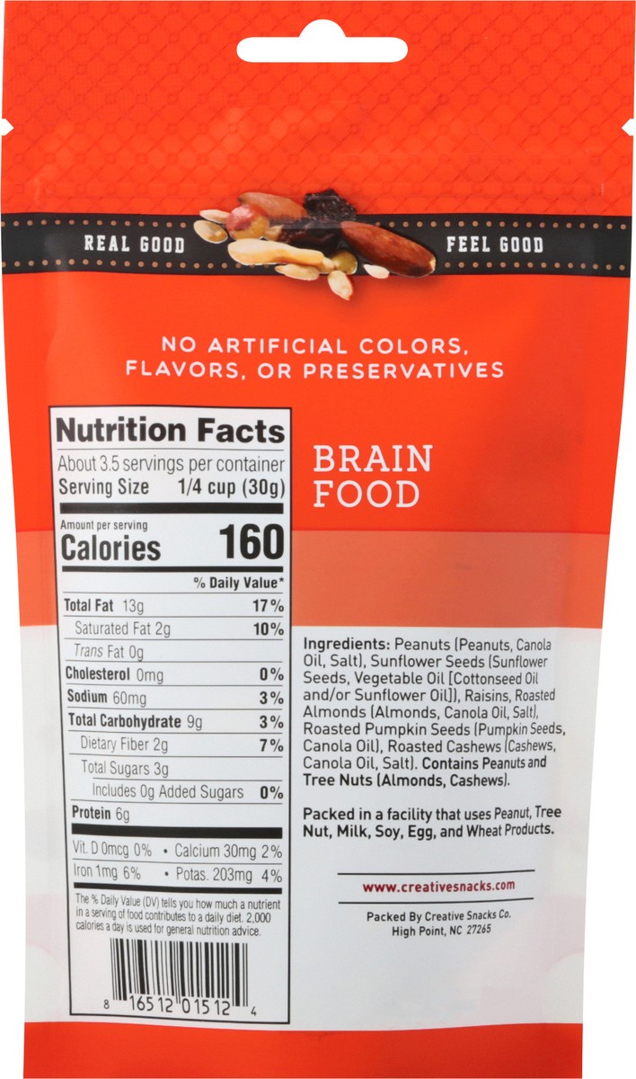 slide 3 of 9, Creative Snacks Brain Food 3.5 oz, 3.5 oz