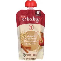 H-E-B Baby Food Pouch – Apple Oatmeal & Cinnamon
