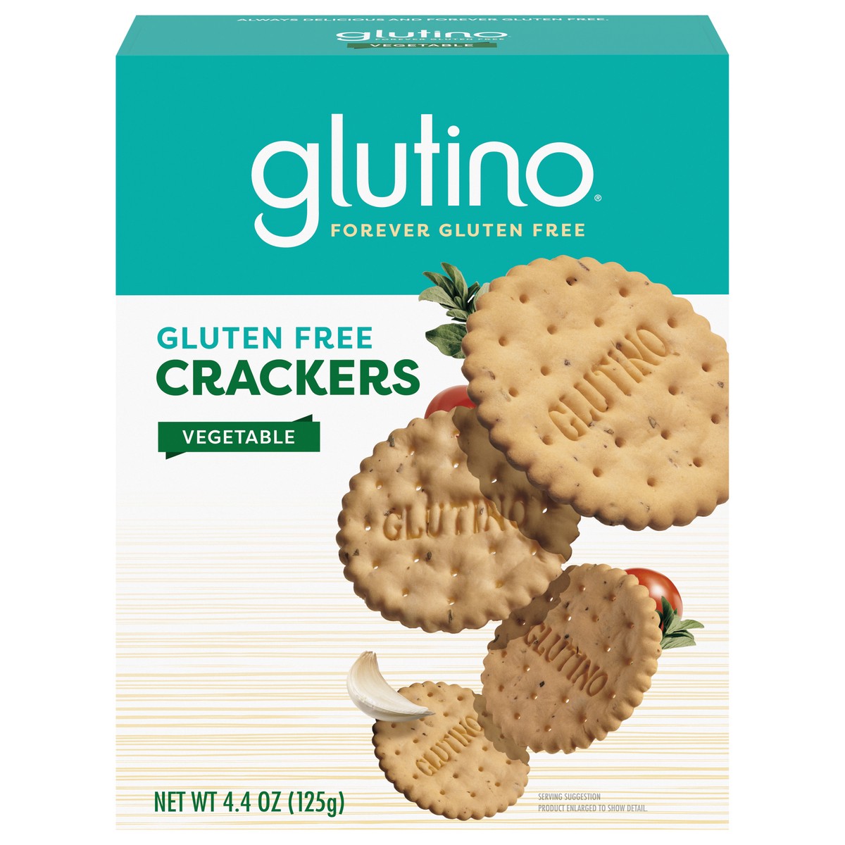 slide 1 of 5, Glutino Gluten Free Vegetable Crackers 4.4 oz, 4.4 oz