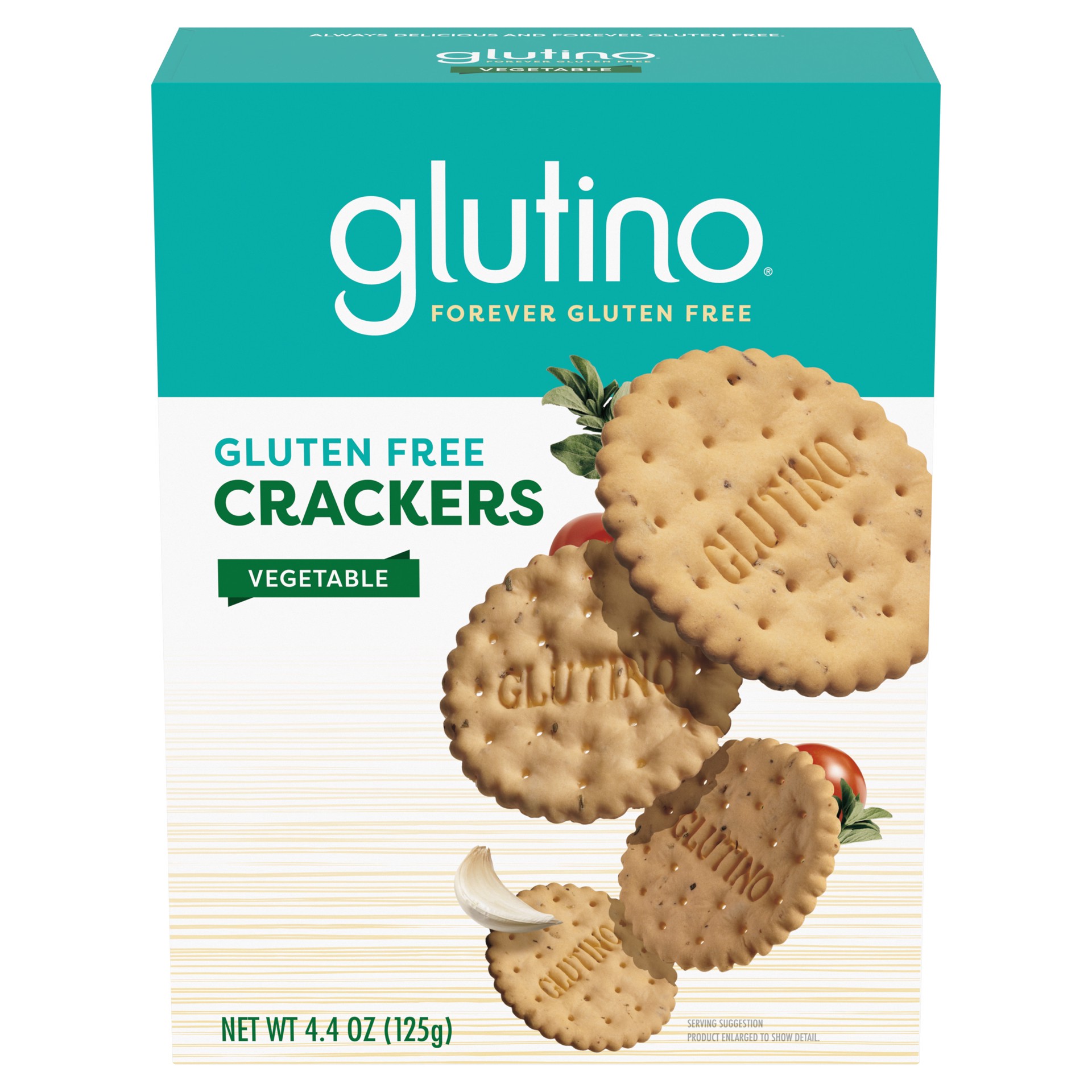 slide 1 of 5, Glutino Gluten Free Vegetable Crackers 4.4 oz, 4.4 oz