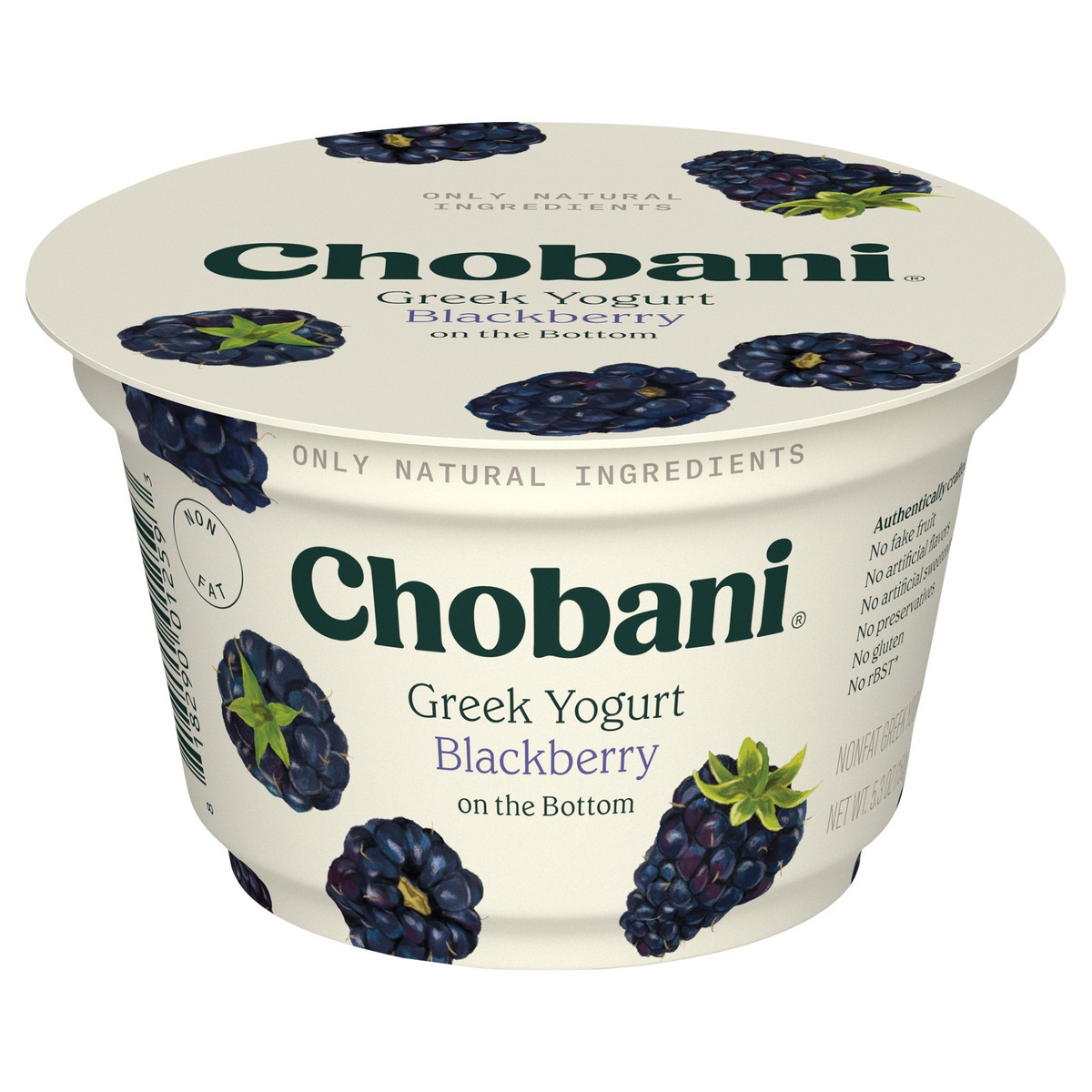 slide 1 of 9, Chobani Non-Fat Blackberry on the Bottom Greek Yogurt 5.3oz, 5.3 oz