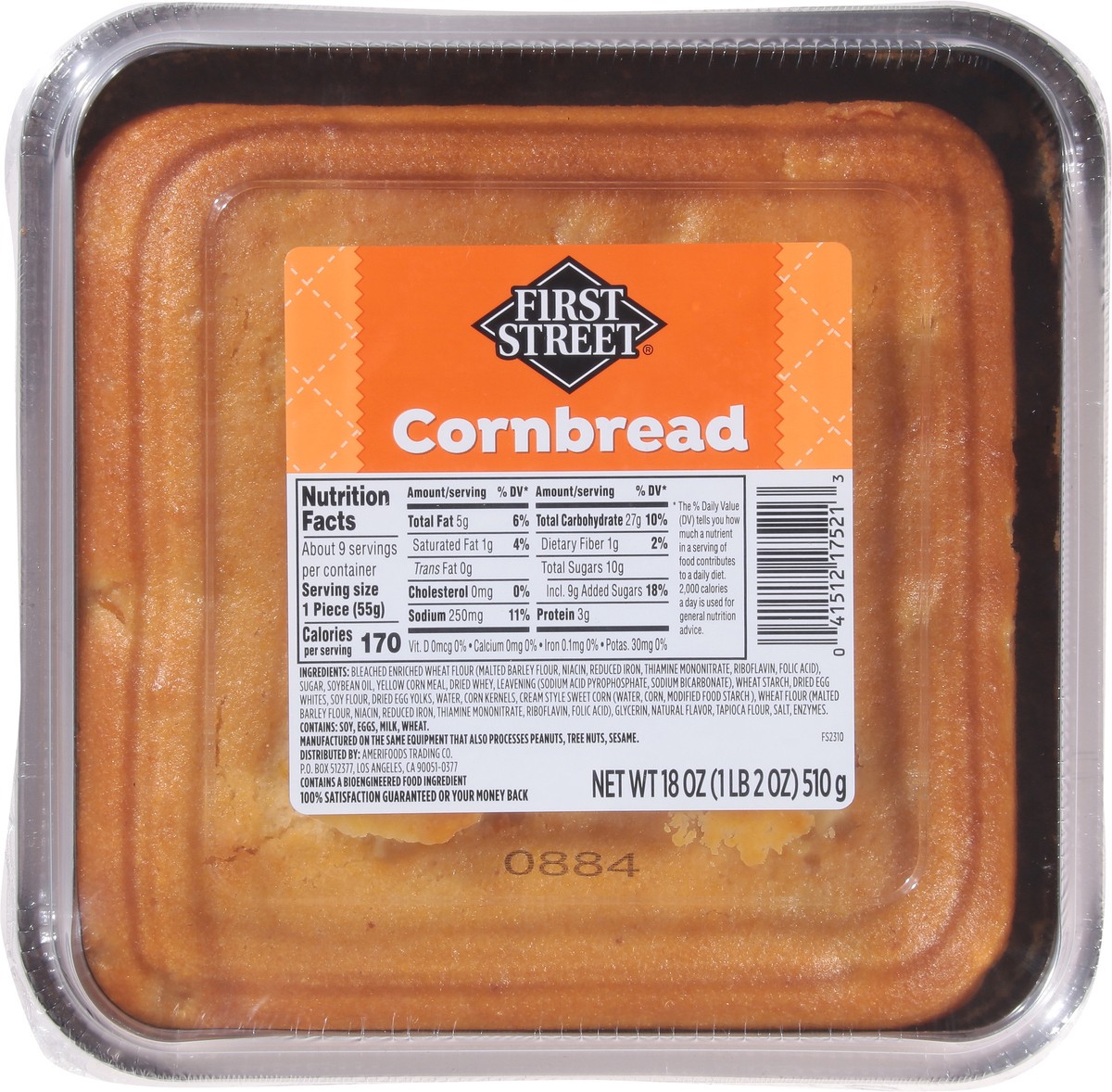 slide 8 of 13, First Street Original Cornbread, 18 oz