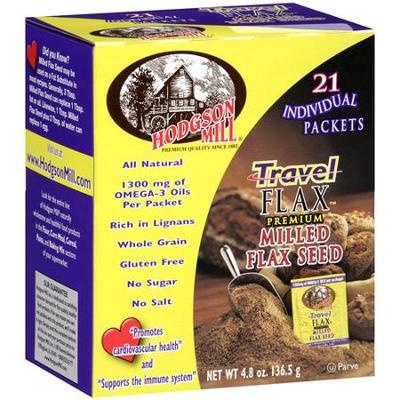 slide 1 of 4, Hodgson Mill Travel Flax Premium Milled Flax Seed Packets, 21 ct