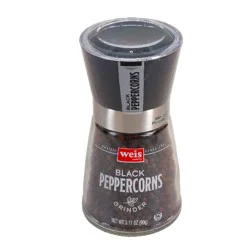 Weis Quality Black Peppercorn Grinder Spices - 3.17 oz