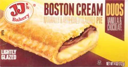 JJ's Bakery Lightly Glazed Duos Boston Cream Pie 4 oz