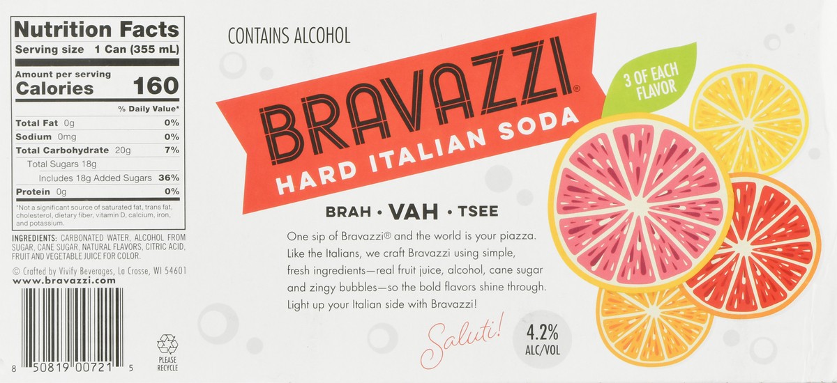 slide 4 of 9, Bravazzi Variety, 144 fl oz