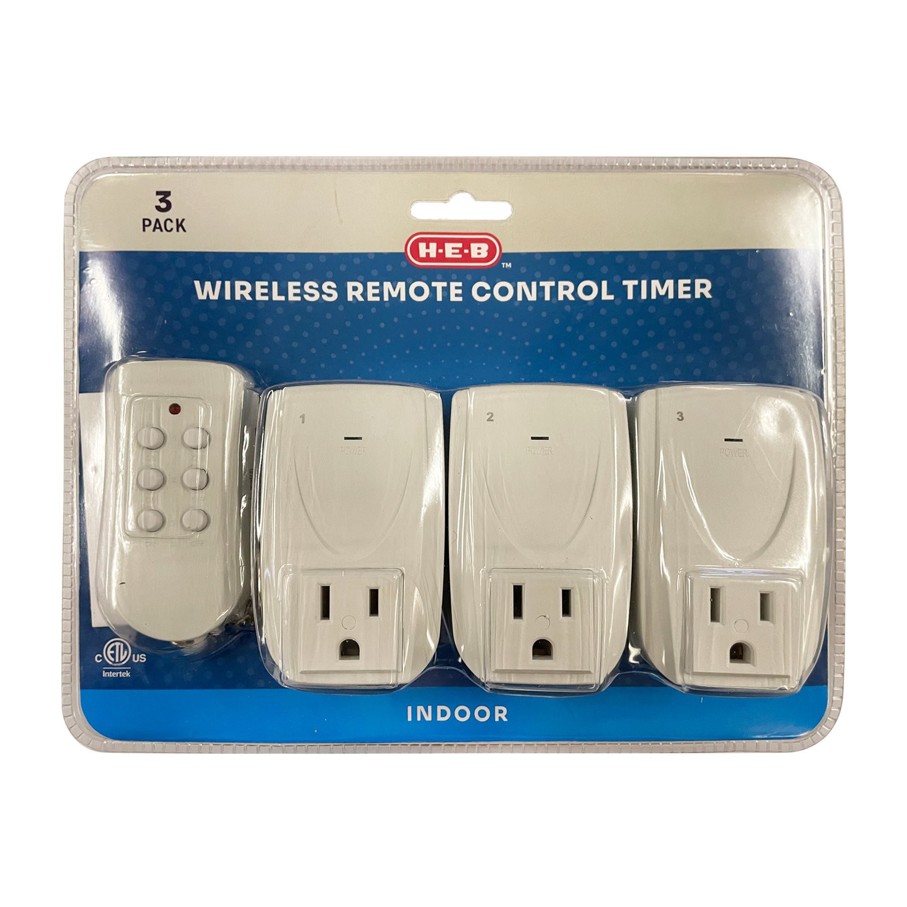 slide 1 of 1, H-E-B Indoor Wireless Timer Outlets, 3 ct