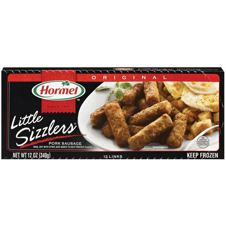 slide 1 of 3, Hormel Little Sizzlers Pork Sausages, 12 oz