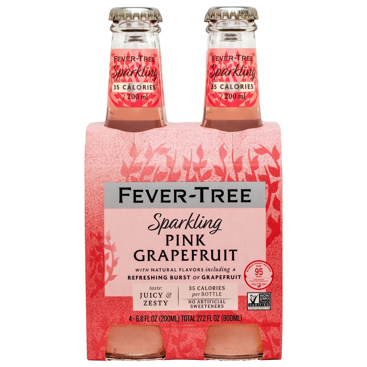slide 1 of 9, Fever-Tree Sparkling Pink Grapefruit Soda 4 - 6.8 fl oz Bottles, 4 ct; 200 ml