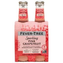 Fever-Tree Sparkling Pink Grapefruit Soda 4 - 6.8 fl oz Bottles