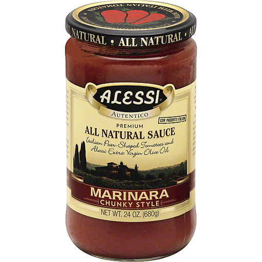 slide 2 of 2, Alessi All Natural Chunky Marinara Sauce, 24 oz