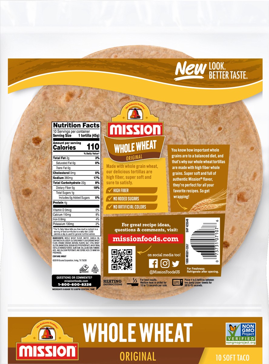 slide 3 of 3, Mission Super Soft Tortillas Wraps 10 ea, 10 ct