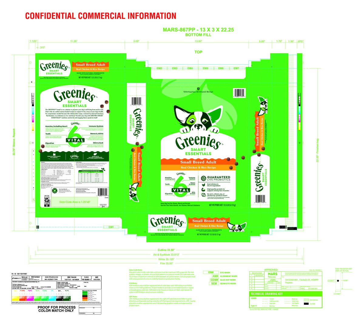 slide 10 of 16, Greenies Smart Essentials Small Breed Adult High Protein Dry Dog Food Real Chicken & Rice Recipe, 13.5 lb. Bag, 13.50 lb