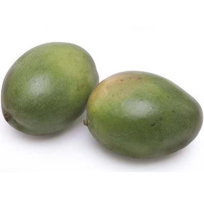 slide 1 of 1, Fresh Green Mangos, per lb